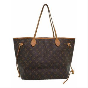 Louis Vuitton Neverfull Mm Brown Monogram Canvas Tote